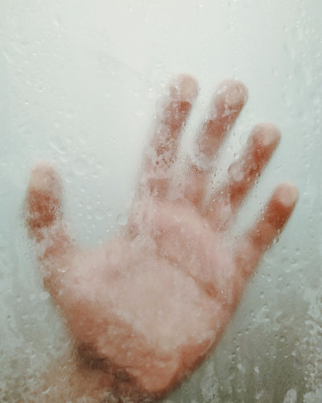 In the shower, letting my whole body soften.